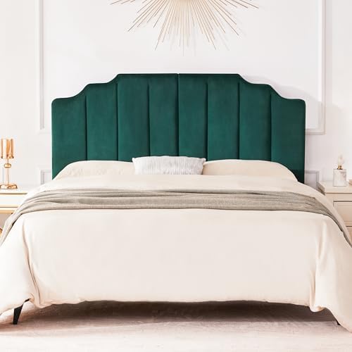 Headboard Queen Elegantly Curved Soft Padded Queen Headboard Only