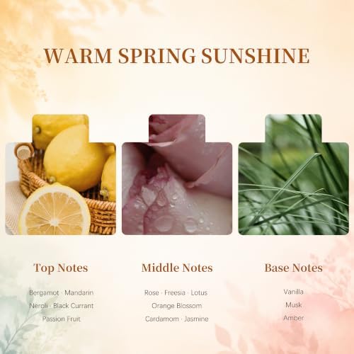 Airkeep Flower Reed Diffusers Set, 5.07 oz Freesia/Passion Fruit/Orange Scented Oil Diffuser with 8 Reed Sticks, Home Fragrance Diffuser Gift Set for Bathroom & Office Decor 150ml