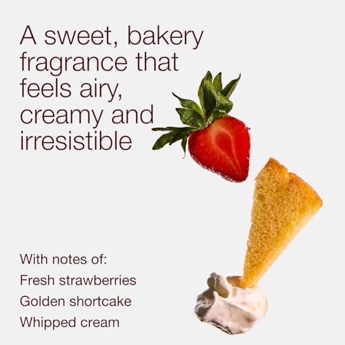 Bath & Body Works 3-Wick Candle, Strawberry Pound Cake, Soy Wax Blend