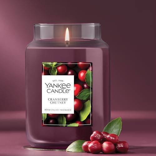 Yankee Candle Cranberry Chutney Scented Candle, 22oz Large Jar