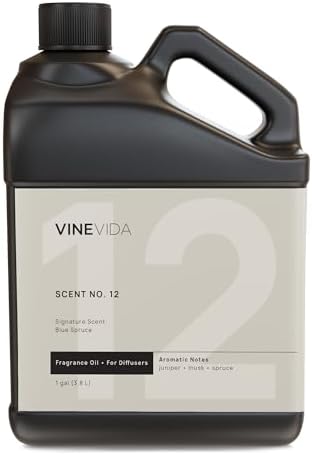 VINEVIDA [128 Fl Oz] Blue Spruce Fragrance Oil for Cold Air Diffusers, Essential Oils for Diffuser Oil Refill & Air Freshener Room Spray