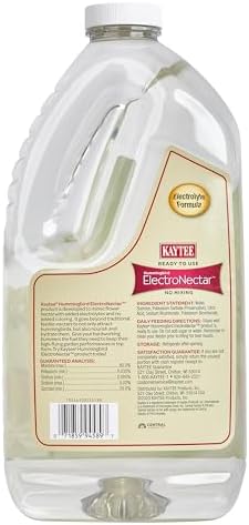 Kaytee Hummingbird ElectroNectar Wild Bird Food, Ready to Use, 64 Ounces
