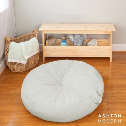 Large Floor Cushion for Kids, 32 Inch Round - Blue