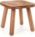 Youeon 9 Inch Small Wooden Step Stool, Non-Slip One Step Stool for Adults, Holds up to 300 Lbs, Portable & Sturdy, Footstool for Bedroom, Bathroom, Kitchen, Easy to Assemble