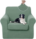U-NICE HOME 2 Pieces Chair Covers Stretch Chair Slipcover, Olive Green