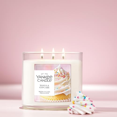 Yankee Candle Vanilla Cupcake Scented Candle, 14.5oz 3-Wick