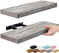 Sorbus 16 Inch Floating Shelves for Wall (2 Pack, Grey)