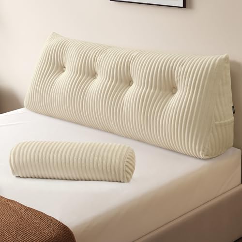 Z-hom Headboard Pillow, Wedge Backrest Cushion, Full Size,ONE Roll Pillow