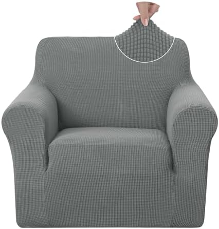 U-NICE HOME Stretch Recliner Chair Cover Armchair Slipcover, Grey