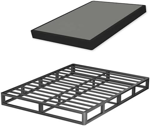 7 Inch King Metal Box Spring with Round Corners, 3000 LBS Heavy Duty