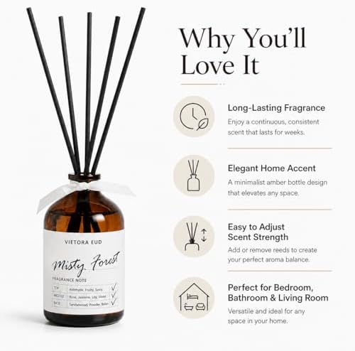 Misty Forest Reed Diffuser, 3.4 Fl Oz