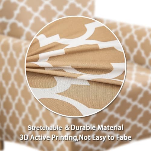 Accent Chair Covers with Arms Stretch Mid Century Modern Accent Chair Slipcovers 1-Piece Printed Banquet Arm Chair Cover Couch Sofa Covers Protector for Living Room Office Hotel #8