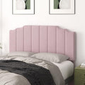 Befurtori Queen Size Headboard Only, Velvet Wall Mount Headboard, Pink
