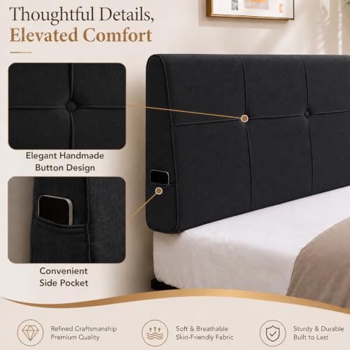 Full Headboard with Adjustable Height