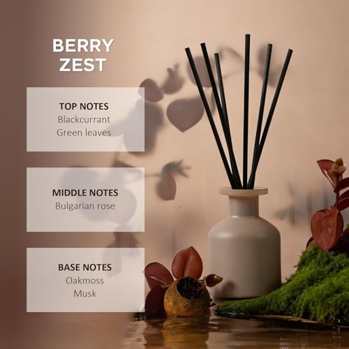 Reed Diffuser Set,Berry Zest Scented,100ml(3.38 oz)