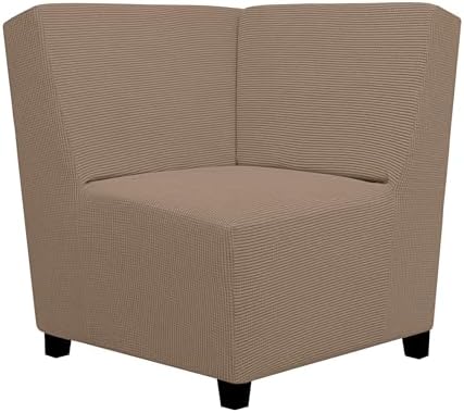 Easy-Going Stretch Soft Sectional Corner Sofa Couch Slipcover Camel