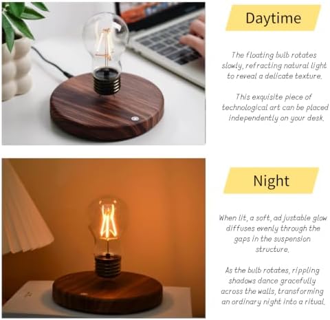 Levitating Light Bulb, Rotating Floating Tech Gadgets for Men