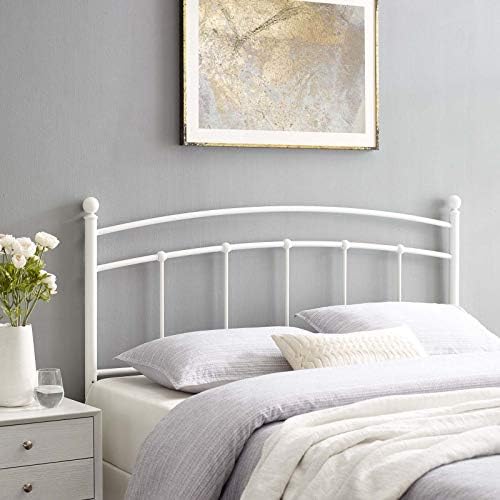 Modway Abigail Twin Metal Headboard in White