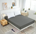 NHNHN 2 Pack Fitted Sheet-Deep Pockets-Soft Microfiber-Easy Care-Shrinkage and Fade Resistant-Fitted Sheets King Size for Girl Woman Teens Kids-2 Sets of Fitted Sheet (King,Dark Grey)