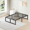 16 Inch Metal Twin Bed Frames with Stable Steel Support, Noise-Free