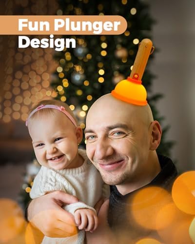 Amaredom Plunger Night Light, Cute Plunger Lamp, Baby Toddler Room Decor