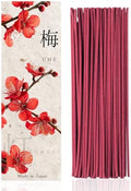 Ume Plum Blossom Premium Japanese Incense Sticks 60sticks Coreless Low Smoke Natural Charcoal Free Non Toxic Kyoto Aroma Aromatherapy Meditation Calming Stress Relief Relaxation TOMORI