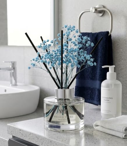 WEALD TRIBE Reed Diffuser Ocean Mist & Sea Salt Scent for Bathroom Decor