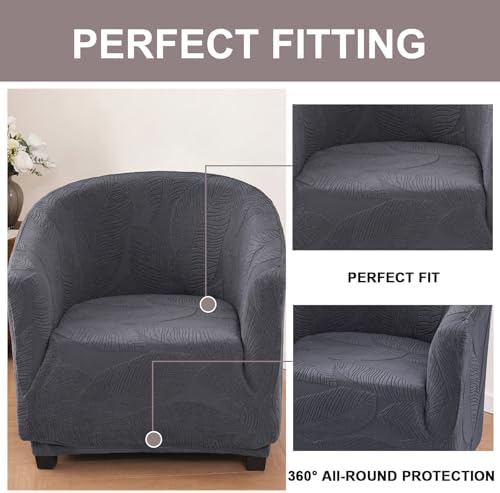 Eco-Ancheng Club Chair Slipcover Tub Chair Cover Stretch Armchair Covers