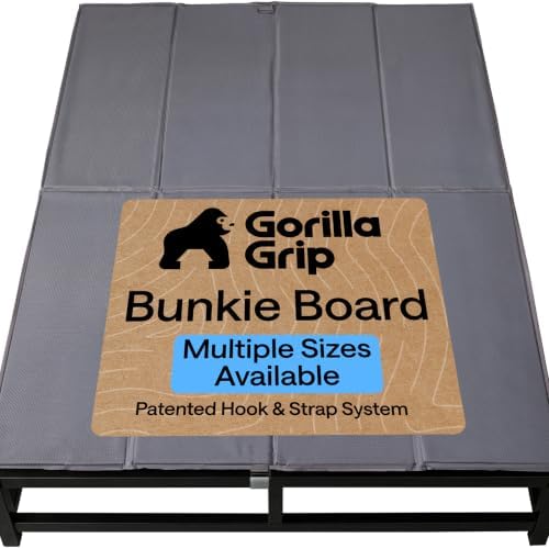 GORILLA GRIP Bunkie Board, Patented Design Under Mattress Support, King