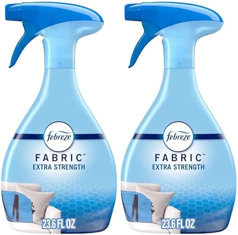 Febreze Fabric Spray Air Freshener, Odor-Fighting Fabric Refresher, Sneaker Balls Alternative, Couch Cleaner, Linen Spray, Multi-Use, Extra Strength Scent, 23.6 fl oz (Pack of 2)