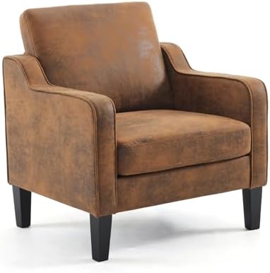 VINGLI Accent Chair Gold Foil Upholstered Armchair, 380 LBS, Living Room
