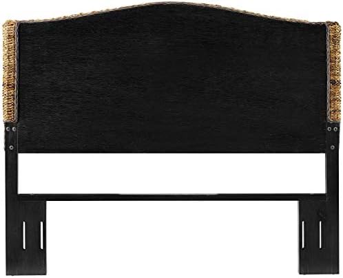 Crosley Furniture Serena Rattan Bed Headboard, Queen