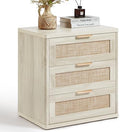LEYAOYAO Rattan 23" Nightstands with Drawers for Bedroom