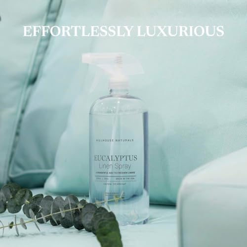 Hillhouse Naturals - Linen Spray - Made in the USA - Eucalyptus Scent - 1 L