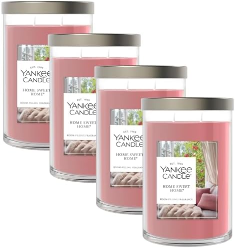 Yankee Candle Home Sweet Home Scented Candle, Large Tumbler, 20oz (Pack of 4)