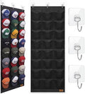 Hat Organizer for Baseball Caps-24 Deep Pockets, Visible Hat Rack for Door