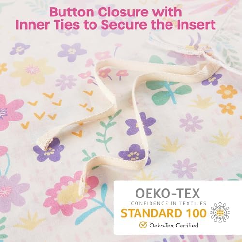 Intelligent Design Kids Cotton Animal Purple Queen Duvet Cover Set, 4pc