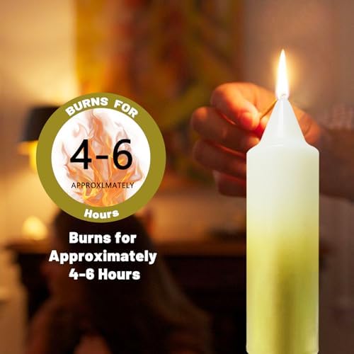 NJAO HOO Gold Christmas Candles 5 Inch Short Taper Candle Metallic Candlesticks Unscented Candle Set for Home Decor Christmas Party Dinner Candles, 4 Pack