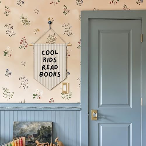 Classroom Reading Nook Decor, Read More Books Pennant Flag for Reading Corner Classroom Library 15x11 Inch - Cool Kids Read Books