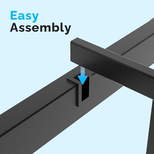 Bonnlo King Size Bed Frame 14 Inch Platform Bed Metal Mattress Foundation,Heavy Duty Steel Slat Support,No Box Spring Needed,Black