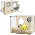 PINVNBY Parakeet Nesting Box Budgie Breeding Box Bird Nest for Cage