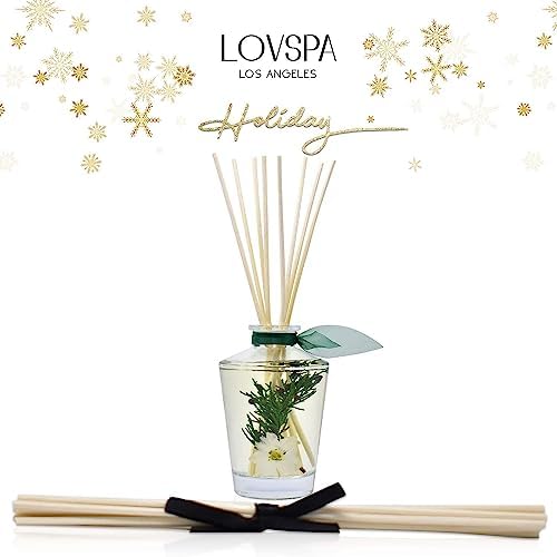 Reed Diffuser Set, Sparkling Balsam Scented Oil Diffuser with Sticks, Home Fragrance Accessories for Bathroom Shelf Decor, Aroma Diffusers for Home or Office Desk, USA Made
