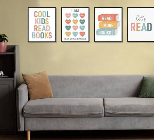 ULEGIE Reading Corner Decor for Classroom Homeschool Cool Kids Read Book