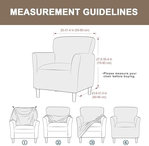 Eco-Ancheng Banquet Armchair Slipcovers Accent Chair Covers Chair Slipcover