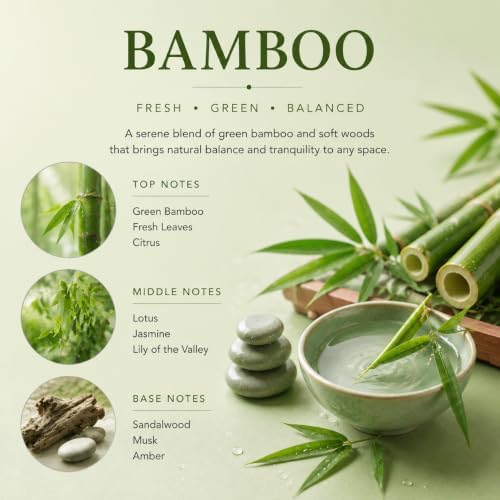 Airkeep Reed Diffuser Set,3.38 fl oz (100 ml) - Bamboo Oil Diffusers with 8 Reed Sticks,Home Fragrance Reed Diffuser for Bathroom Shelf Decor