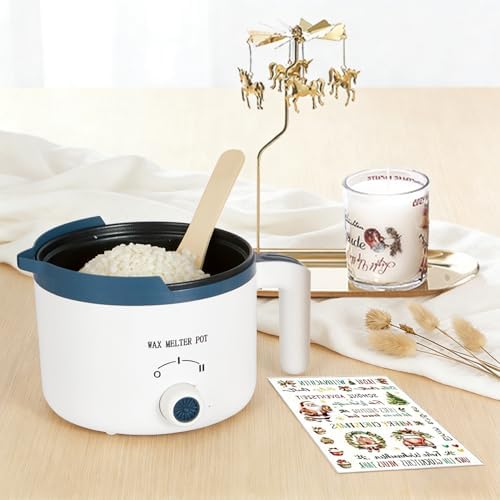 Scented Candle Making Kit for Adult with Wax Melter&Glass Jars 1.32lbs