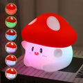 Color Changing Mushroom Night Light for Kids, Cute Squishy Silicone Mushroom Lamp, 50-Hour Rechargeable Bedside Light with Tap Control, 2 Brightness Levels, Timer, Room Decor Gift