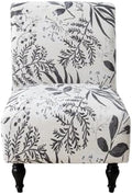 Eco-Ancheng Armless Chair Slipcover Removable Armless Accent Chairs Covers Washable Armless Slipper Chair Slipcover Printed Armless Chair Furniture Protector Covers for Living Dining Room Hotel