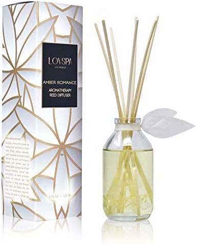 Reed Diffuser Set - Amber Romance Scented Diffuser with Sticks