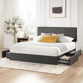 Zinus Billie Platform Bed Frame, Four Underbed Storage Drawers, Full